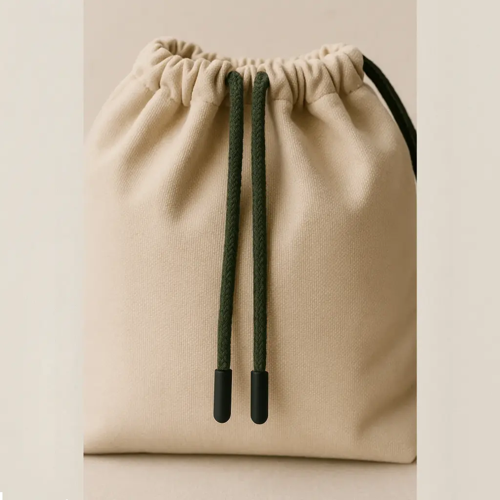 Silicone dipped drawcords for bags, duffels and backpacks