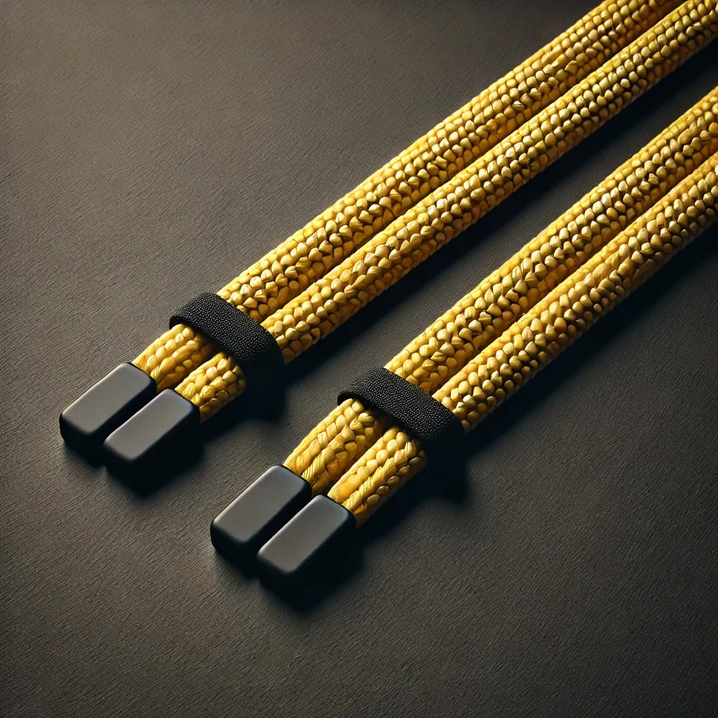 Silicone dipped drawcords of different shapes